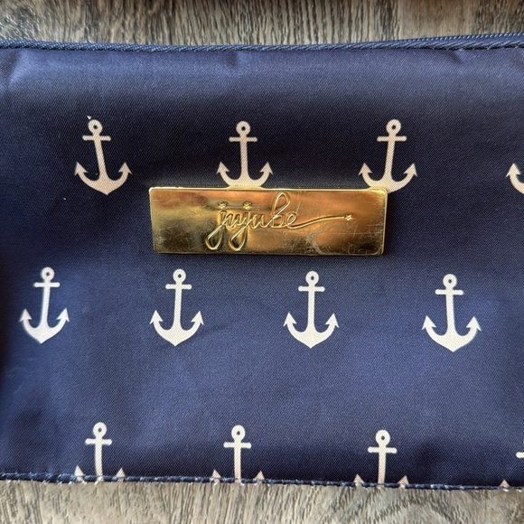 Jujube Pouch Set Blue Commodore Nautical Zipper Pouch Clutch Purse Set - Picture 2 of 10